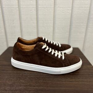 Paul Fredrick Brown Suede Sneakers, size 11.
